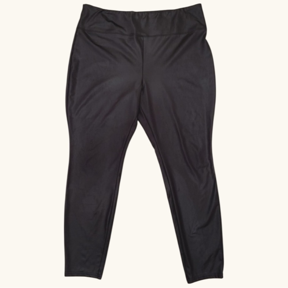 WILD FABLE Sz XL Black Faux Leather High Wasted Skinny Pants